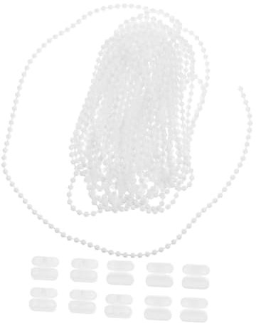 VALICLUD Roller Bead Chain Cord Replacement Parts 10m Connectors Vertical Accessories Curtain Chain Cord Repair Set for Bedroom Bathroom 2