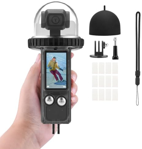 40M/131FT Unterwasser Tauch Hülle Kompatibel mit DJI Osmo Pocket 3(Schwarz) | Wasserdichte Tauch Schutz Hülle für Osmo Pocket 3 mit 40M Schutz Zum Tauchen, Surfen Schwimmen
