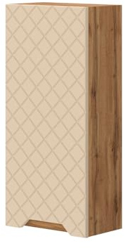 Vicco Badschrank Lotta, Cashmere, 20 x 72.6 cm | zur Wandmontage mit höhenverstellbaren Einlegeböden