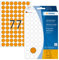 HERMA 2234 Punktaufkleber Klebepunkte leuchtorange, 1848 Stück, Ø 13 mm, 77 pro Bogen, selbstklebend, Markierungspunkte für Kalender Planer Basteln, matt, blanko Papier Farbpunkte Aufkleber
