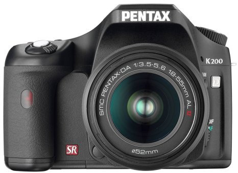 Pentax K200D SLR-Digitalkamera (10 Megapixel, Bildstabilisator) inkl. DA 18-55mm II