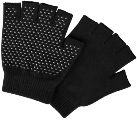 Undercover Erwachsenen Auto-Handschuhe Fingerlos oder mit Fingern mit Gummibeschichtung, 2 Paar Gr. Einheitsgröße, Black Fingerless