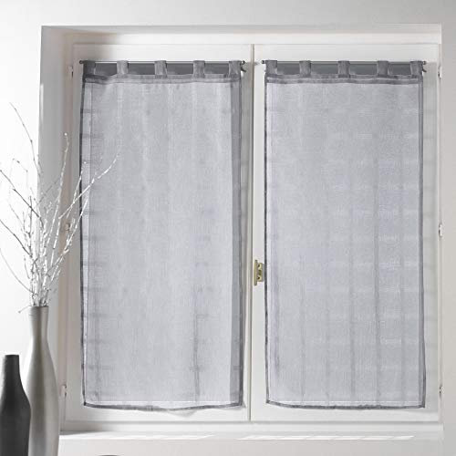 Douceur d'Intérieur 1622966 - Cortina, 2 x 60 x 160 cm, color Gris