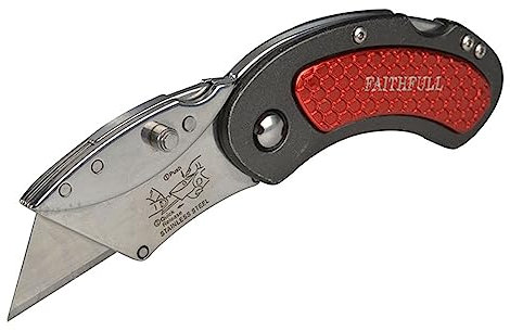 Faithfull FAITKUTILITY Folding Lock Back Utility Knife