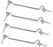 sourcing map 5 Cabin Eye Latch Gate Door Swivel Hook, for Wood Window Door with Mounting Screws 4pcs