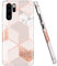JAHOLAN Huawei P30 pro Hülle Handyhülle TPU Silikon Weiche Schlank Schutzhülle Handytasche Flexibel Case Handy Hülle für Huawei P30 pro - Marmor Bling Glitter Sparkle Gold
