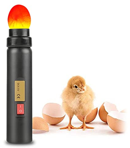 Egg Candler, Bruteier Hühnereier, LED-Licht Brutmaschine Vollautomatisch Tester, für alle Eiertypen, Hochintensives Eierkerzenlicht zur Überwachung der Entwicklung des Embryos