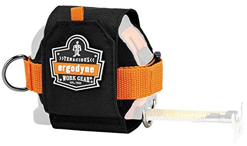 Ergodyne Squids 3770 Tape Measure Holder/Belt Clip Maßbandfalle, Schwarz, XL