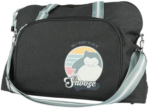 Pokémon Relaxo Unisex Sporttasche schwarz 100% Polyester Anime, Fan-Merch, Filme, Gaming, TV-Serien