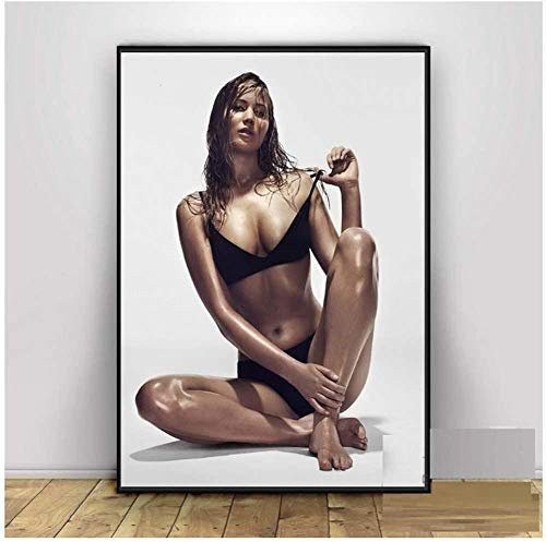 MKAN Jennifer Lawrence Bikini Sexy Poster Und Drucke Leinwand Malerei Wandbilder Für Wohnzimmer Dekorativ -50X70Cm