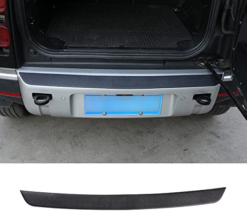 DIYUCAR Für LR Defender 90 110 130 2020 2021 2022 2023 Schwarz Anti-Scratch Protetive Abdeckung Rahmen Trim Aufkleber Autozubehör (Rear Bumper Guard)
