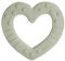 BIBS Baby Bitie Beißring Herz, BPA-frei, Lebensmittelecht, Thermoplastisches Polyurethan, Sage