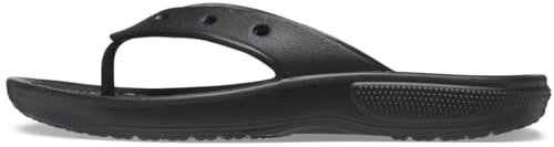 Crocs Unisexe Adulte Classic Crocs Flip Tongs, Black, 45/46 EU