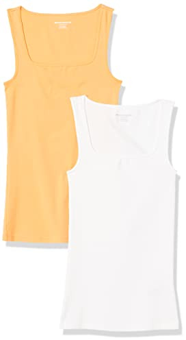 Amazon Essentials Femme Débardeur à Encolure Carrée, Coupe Ajustée