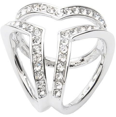 Ayrsjcl Brosche Clip Ring Schnalle Seidenschals Zubehör - Silber - Art Deco