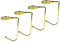 KEYIDO 4 Stück Weihnachtsstrumpf Halter Gold Kaminhaken Weihnachtsstrümpfe Metall Deko Weihnachten Stocking Holder Christmas Nikolausstrumpf Haken Weihnachtsstrumpfhalter Anti Rutsch