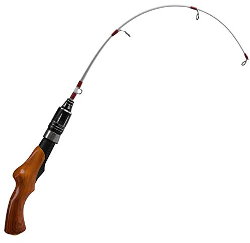 Eisangelrute, 58,4 cm, ultraleichte Eis-Spinnruten, empfindliche Eis-Angelrute für Winter, Eis-Angelausrüstung, für Zander, Panfish, Bluegill