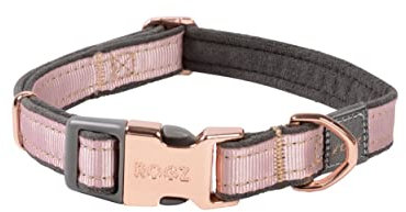 Rogz Collier pour chien Urban Classic Rose poudré Taille S