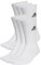 adidas Unisex adulto Cushioned Sportswear Crew Socks 6 Pairs, White / Black, 4.5-6