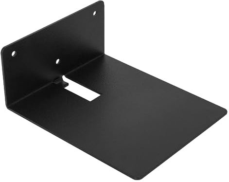 ZPH MARK Unsichtbares Bücherregal - Schwebendes Bücherregal - Metallregal 125 x 150 mm- Bücherregal klein - Schweberegal Schwarz - Wandregal Bücher 1 Stück Hängeregal