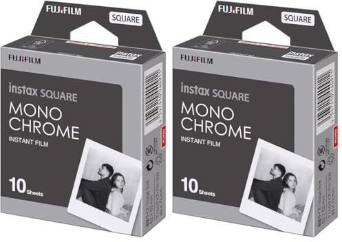INSTAX Square Film Monochrome (Packung mit 2)