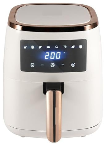 Food essentials and family helpers Smart Air Fryer Oil-free Electric Fryer Silicone Pan Multi-functional Air Frying Pan Machine Accessories Oven LCD Touch Frying Pan Non-stick Metal 1500W 5L Smart ass
