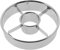 Cabilock Reusable Round Doughnut Cutters, Stainless Steel Donut Mould, Professional Baking Dough Molds Tools for DIY Small Pastry Doughnuts Cookies Biscuit