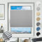 Plissee ohne Bohren Verdunkelung Plissees Klemmfix 35x80cm(BxH) Hellgrau 100% Blickdicht Verdunklungsplissee Fensterrollo innen ohne Bohren Aluminium Rollos für Fenster & Tür