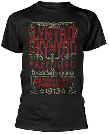 Lynyrd Skynyrd Men's Free Bird 1973 Hits T-Shirt Black