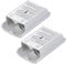 2 Pack Battery Pack Cover for Xbox 360 Wireless Controller, Replacement Battery Pack Cover Shell Case for Xbox360 (White)