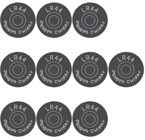 10 batterie LR44 357 357 A A76 GPA76 da 1,5 V a bottone per calcolatrici e orologi giocattolo con luce LED