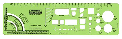 Rapidesign Architektenhilfe-Schablone, je 1 Stück (R29)
