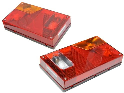 FKAnhängerteile Aspöck Multipoint 1 Set Lampe Links+ rechts - Rückfahrscheinwerfer - Bajonettanschluss
