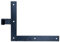 Alberts 306342 Fensterladen-Winkelband | Abschluss gerade oder Karpfenschwanz für oben oder unten | schwarzer Tauchlack | Rolle: Ø14 mm | Größe 250 x 300 x 35 mm