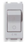 Vimar serie piatta - Interruttore magnetotermico 1 polo+neutro c10 230v silver