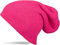 styleBREAKER Beanie Mütze, Slouch, überlange Strickmütze, doppelt gestrickt, warm, Unisex 04024004, Farbe:Pink