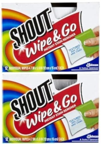 Shout Stain Remover Wipes - 12 ct - 2 pk by Shout