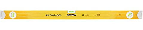 DEKTON 36 Builder's Level | Milled Edges for Enhanced Accuracy | Features 3 Vials (180° & 90°) | Durable Ridged Body for Extra Strength | Essential Tool for Precise Leveling and Alignment