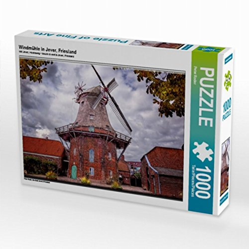 CALVENDO Puzzle Windmühle in Jever, Friesland 1000 Teile Lege-Größe 64 x 48 cm Foto-Puzzle Bild von Peter Roder Roder, Peter