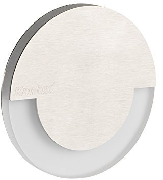 SOLA LED AC-CW Kanlux 23805 LED Wandeinbauleuchte für 60mm Schalter-Dose Stahl Einbauspot Dekoleuchte Treppenlicht Einbau Leuchte Stufenlicht Strahler (SOLA AC kaltweiß), 220-240V, incl. LED-Trafo
