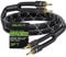GearIT 12AWG Premium Heavy Duty Braided Speaker Wire (3 Feet) with Dual Gold Plated Banana Plug Tips - Oxygen-Free Copper (OFC) Construction, Black