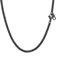 PROSTEEL Herren Biker Punk Rock Halskette 3mm breit Ankerkette 46 cm Schwarz Metall plattiert Runde Venezianierkette Gliederkette für Männer Jungen, schwarz