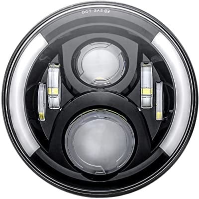 SKUNTUGUANG 7 pouces phare LED DRL clignotant pour Harley-Davidson motos
