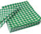 Stoff Serviette Kariert Baumwolle - Vichy Karo, Gingham, Karomuster, Landhausstil, Landhaus, Napkin (Grün, 40 x 40 cm, 1 Stück)