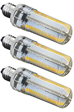 Othmro E11 LED Bulb Microwave Oven Light 6W Warm White 2700K 600lm Christmas Decorations for Ceiling Fan Light Fixture Freezer Hood 3pcs