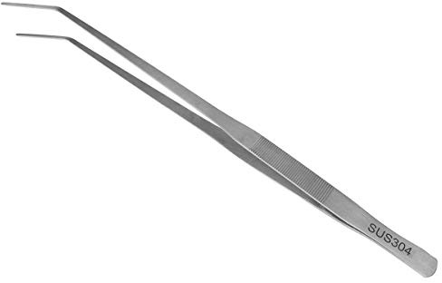 48cm Giant Extra Long Curved Tweezers - Stainless Steel Feeding Tongs Garden Froceps,Feeding Tool for Aquarium Fishtank, Reptiles Snakes Lizard, Python