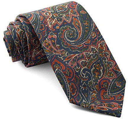Cencibel Smart Casual Krawatte Liberty Kaschmir Grün und Blau