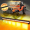 AnTom 90cm Zweiseitig LED Rundumkennleuchte 240W Gelb Rundumleuchte für Auto Anhänger Wohnwagen SUV -16 Blinkende Stroboskop-Modi…