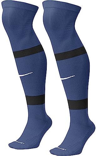 Nike, Matchfit, Kniefußballsocke, Royal Blue/Midnight Navy/White, S, Unisex Adult.