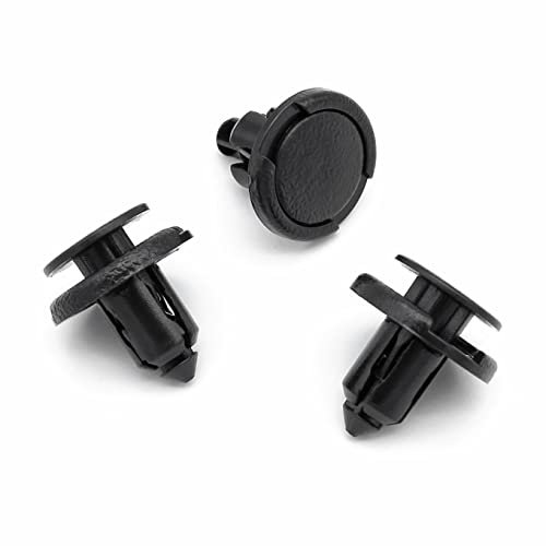 VVO Fasteners- Schwarz Kunststoff-Clips. Heckklappenverkleidung. Kompatibel mit einigen Nissan Juke, Micra, X-Trail, (Packung mit 10 Clips)